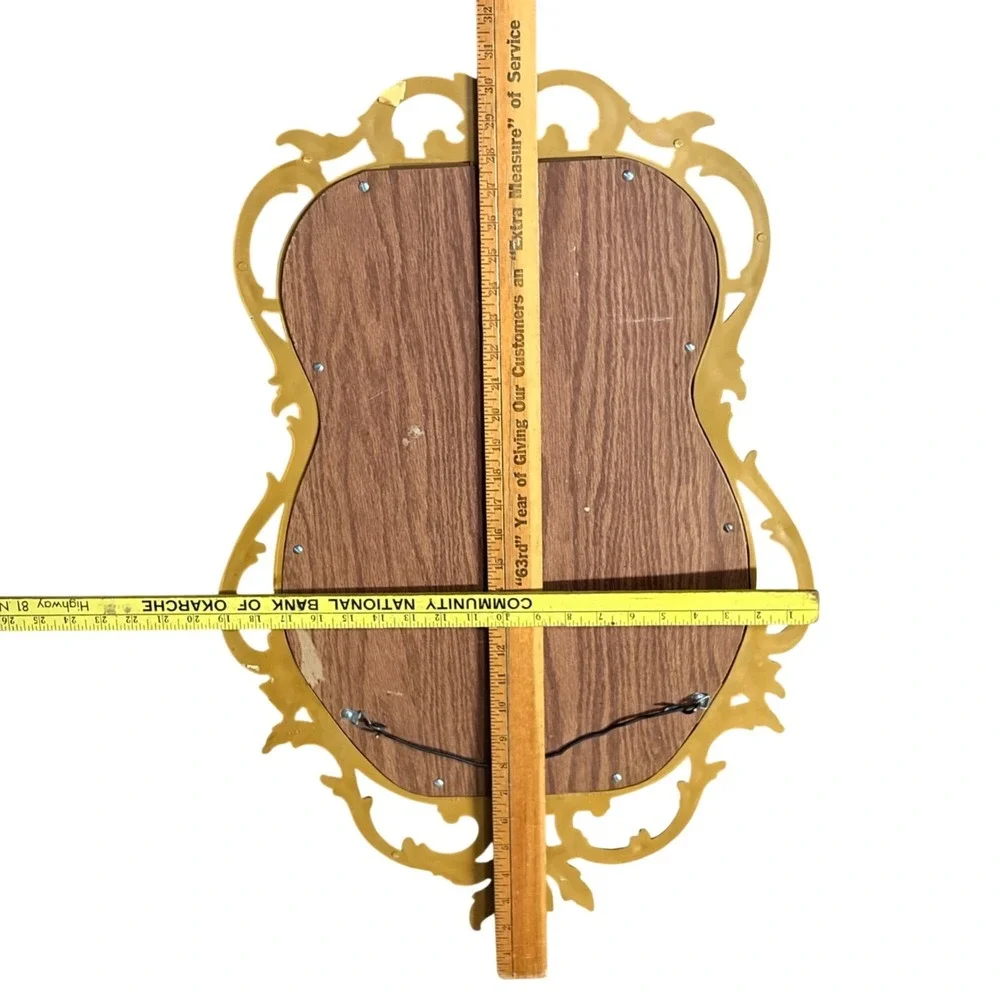 Vintage Homco Baroque Rococo Wall Mirror Gold Ornate Hollywood Regency Decor